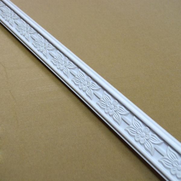 GB-82014 Pop Polyurethane Foam 3D Moisture-Proof Concrete Cornice Corners For Bedroom