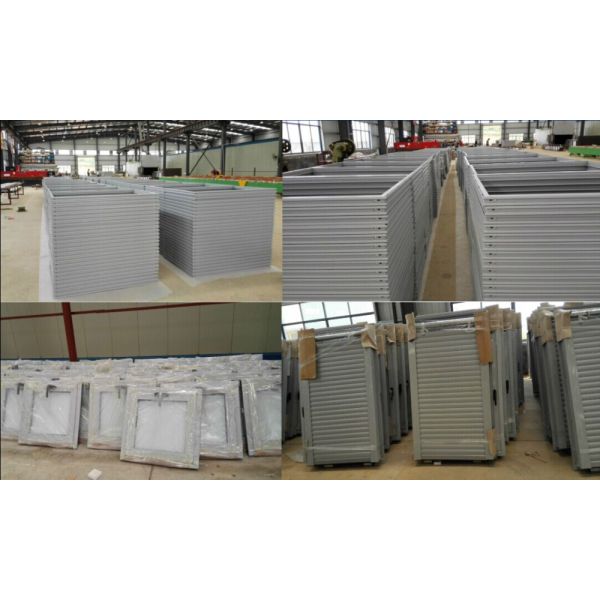 Anodized Aluminium Windows And Doors Shutters / Aluminium Bothroom Window Metal Louver