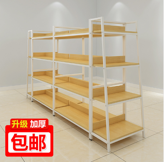 Wooden Clothes Rack Display for Retail Shops Layer Optional Cover Material PU Leather