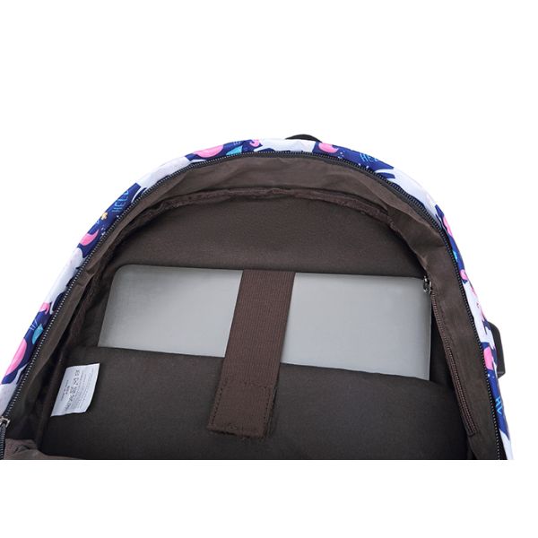 Thicken Shoulder Strap 15 Inch Laptop Polyester School Bag