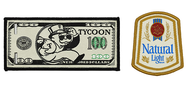 Изготовленный на заказ творческий вышитый значок заплаты ткани границы Merrow заплат шьет на заплатах