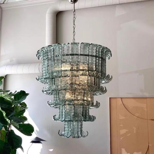 JYLINGTING Home Decor Modern Round Glass Pendant Lamp Dinning Room Living Room Modern Pendant Light Luxury Chandelier Pendant Light