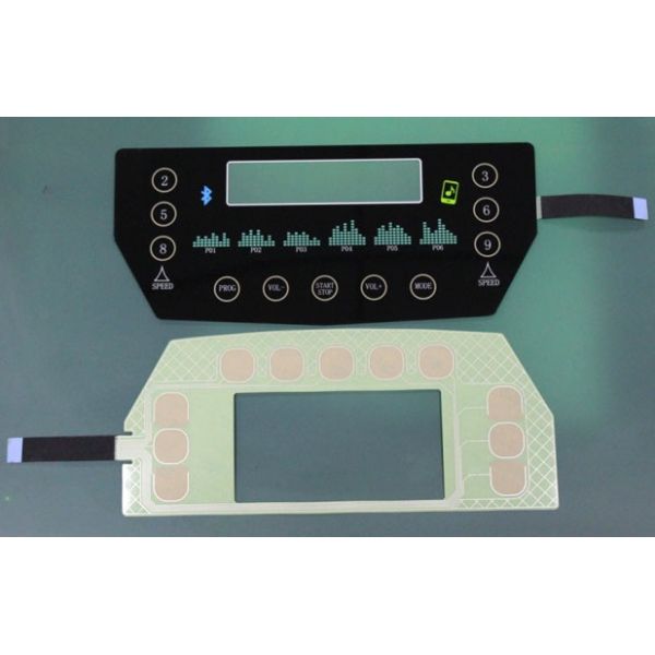 translucent black glass or PET Capacitive Membrane Switches, capacitive touch membrane keypad