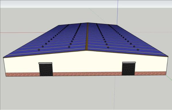 As anti construções de armazenamento sísmicas da casa pré-fabricada, armazenam as vertentes de aço do armazenamento