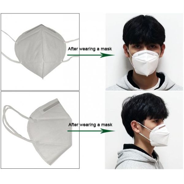 Meltblown KN95 Folding Half Face 4 Ply Mask For Self 5 Years Expiry Date CE FDA WHITE LIST