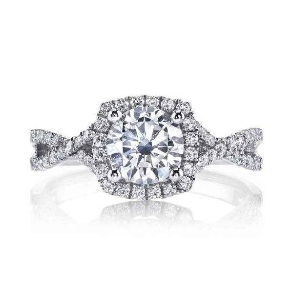 Customized Synthetic Diamond Wedding Rings Twist 18K 14K 10K Solid Gold