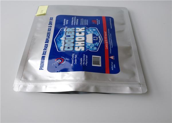 O alimento de mar do supermercado frutifica saco mais fresco isolado descartável do saco/gelo da folha de alumínio