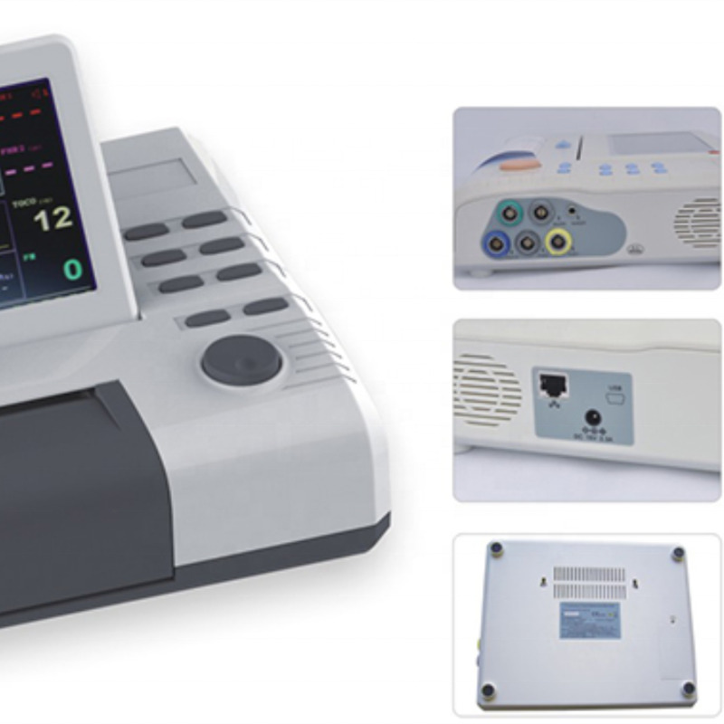 Durable Necessary Hospital Pregnant Women NST Cardiotocography Machine Ctg Machine Maternal Fetal Monitor For Baby Heartbeat