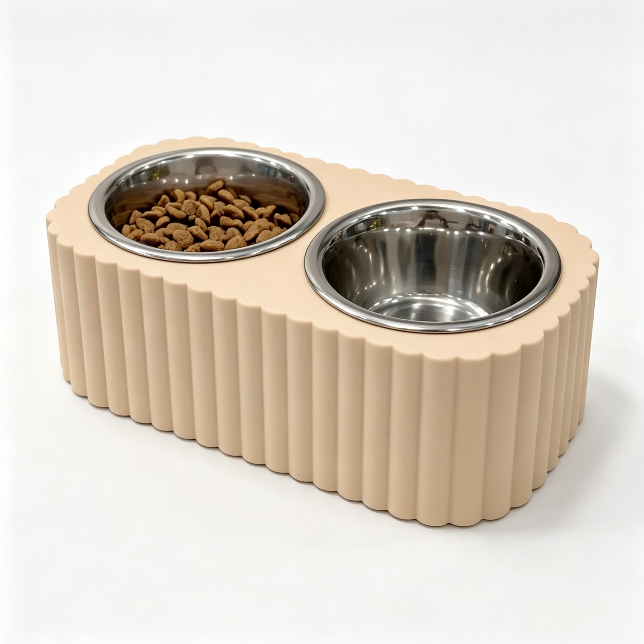 Blue Vertical Pet Feeding Stand Aesthetic 3d Printed Cat Accessories