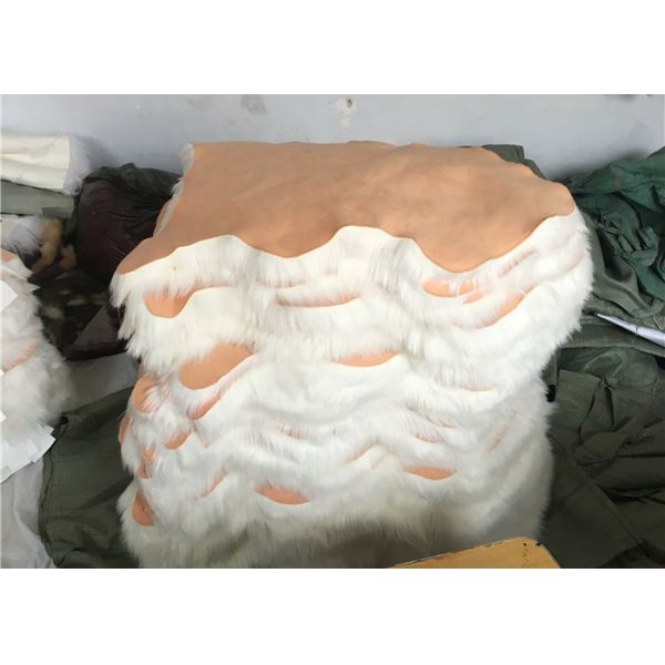 Домашний половик меха Фаукс живущей комнаты пушистый, половик зоны меха Фаукс анти- выскальзывания белый