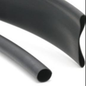 Sleeving flexível do preto 125C da luva de psiquiatra de calor 6.0mm de EPDM