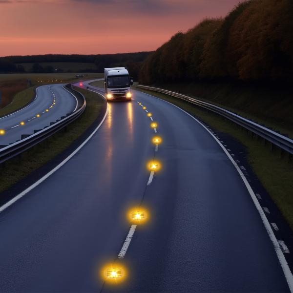 6 LED Beads Marcadores Solares de Estrada Duração ≥50000h 143*53mm Para Investimento a Longo Prazo