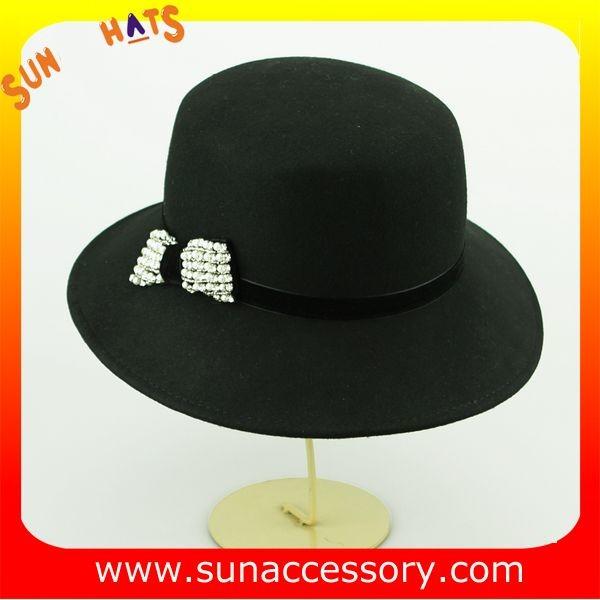 1403  hot sale mid brim hats wholesale for ladies,100% Australia wool felt hats