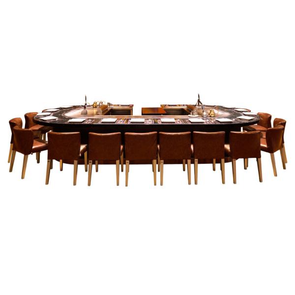 Grade oval de venda quente de Teppanyaki do ASSADO do equipamento da cozinha de 10 assentos