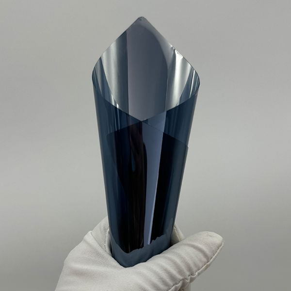 Película para ventanas con control solar Nasido Deep Blue, a prueba de arena, anti-UV, entintada para edificios