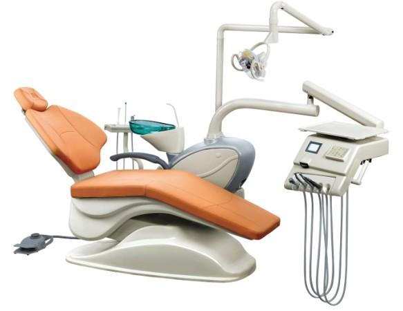 Luxury Dental Unit with Good quality, true leather cushion,sensor,3 programmes