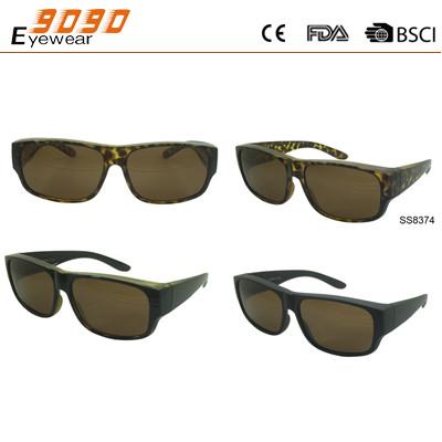 Retro sports sunglasses,made of plastic, UV 400 protection lens,suitable for men and women
