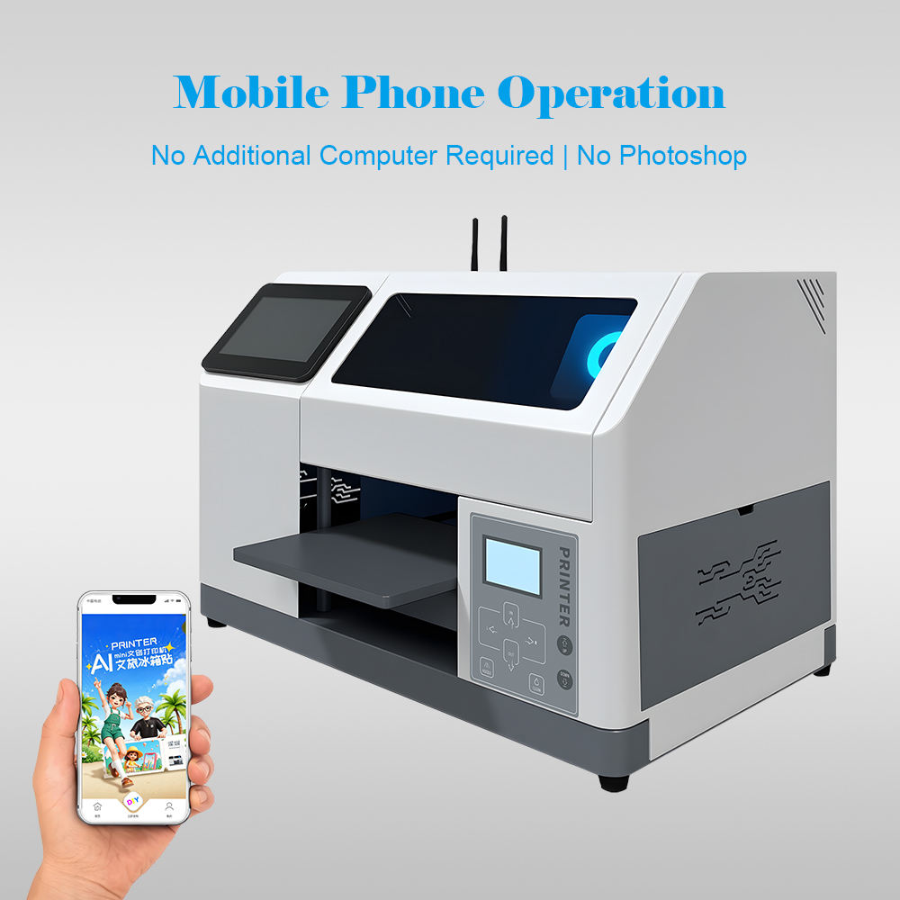 A5 UV Flatbed Printer DP308 46kg Packing Weight Safe Packaged Mini UV Printer for Export