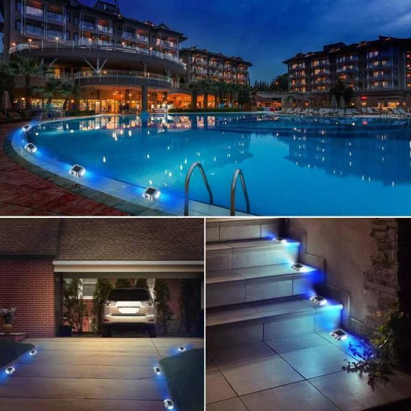 Solar Road Stud Light Outdoor Waterproof Reflective Traffic Warning Auto Charging