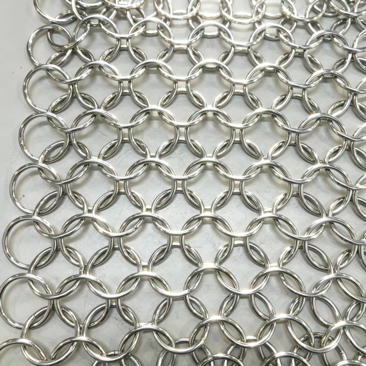 Bronze Stainless Steel Chainmail Room Divider Mesh For Wall Curtains
