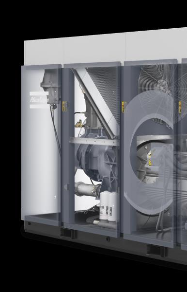 O óleo do refrigerador de ar injetou o atlas giratório Copco 160kw Ga160+ 60hz do compressor de ar do parafuso