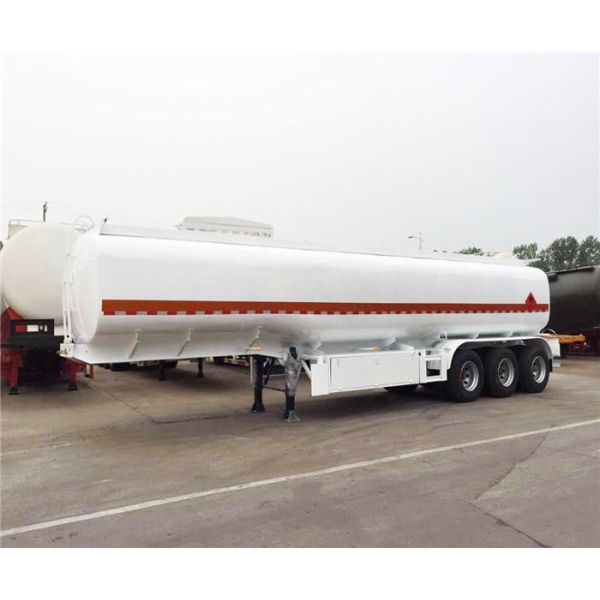 33 Cbm Heavy Duty Semi Trailers Oil Tank Trailer Stainless Steel 304 Material