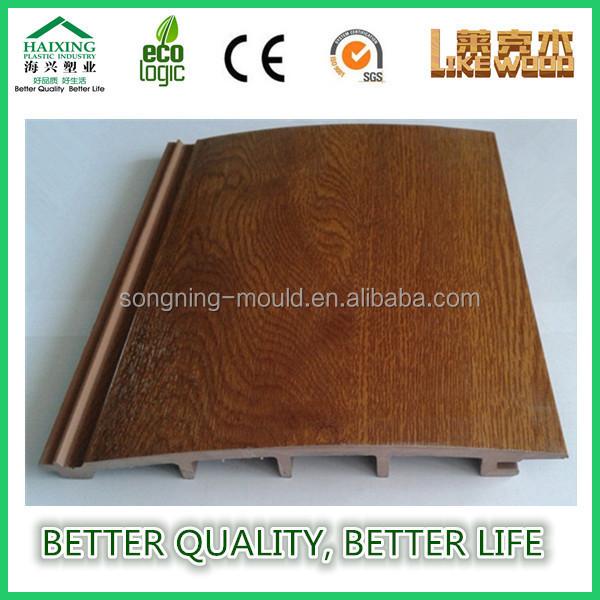 Parede exterior de plástico composto WPC em 150mm * 19mm Tamanho com opção de textura de madeira