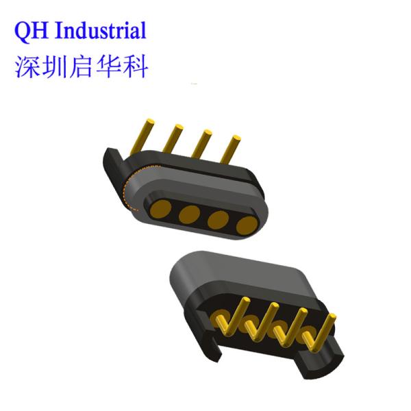 4Pin Russian Federation Mobile Phone Battery Connector Magnetic Spring Loaded Connector Magnetic Pogo Pin Usb Connector