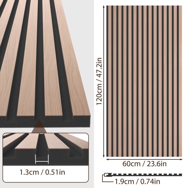 Panel acústico de madera aislamiento acústico de chapa