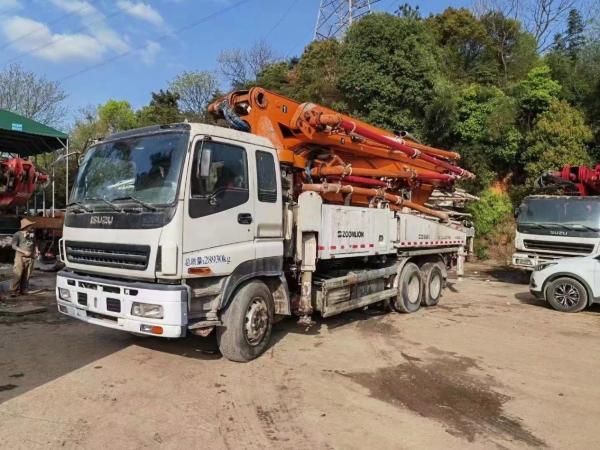 Zoomlion 40 mètres machine à béton pompeuse pour haute/basse pression sortie de 120 M3/H