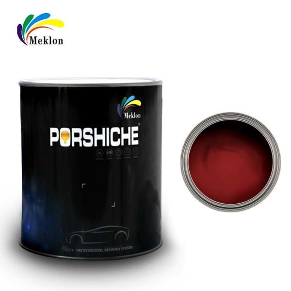 Waterproof Nontoxic Rose Red Car Paint , Glossy Automotive Refinishing Products