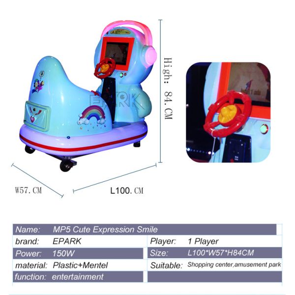 MP5 Cute Expression Smile Kid Video Games Arcade Machine Coin Operated