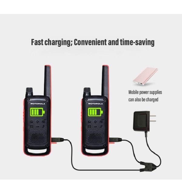 Talkie-walkie motorola Talkabout T82 Extreme Quad 5km Pmr Battery Earpiece Twin Pack Cost-effective Two-Way Radio Walkie Talkie