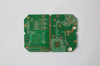 4 Layer RF / MICROWAVE SENSORS Rogers PCB Green Soldermask 1oz Copper