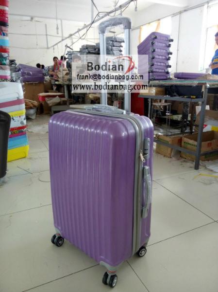 new arrival cheap 3pc hard shell abs pc zip luggage set baigou factory export