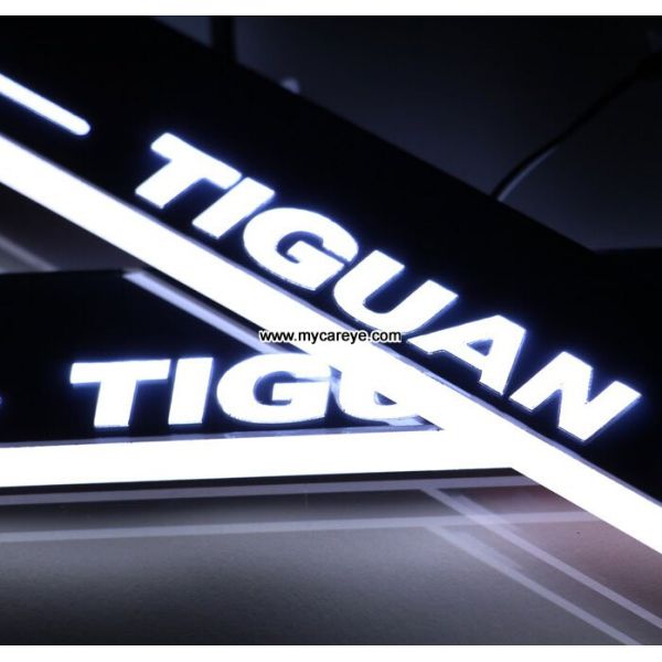 Volkswagen VW Tiguan car Led lights Moving door sill light Welcome Pedal sale