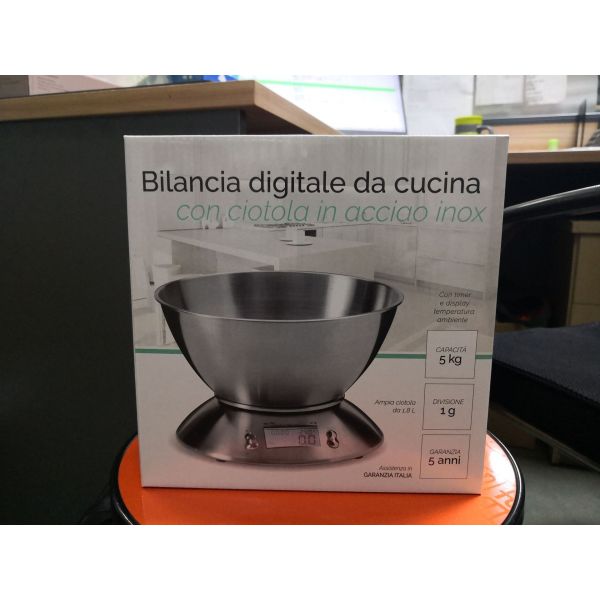 Cooking Tool Stainless Steel Electronic Weight Scale With Bowl and Scale Tray 5kg 1g Capacity for Precision Kitchen Scale