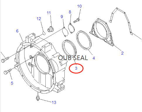 6736-21-4220 уплотнение масла кривошина 6732-21-1310 6736-21-4221 6732-21-4260 заднее для S4D102 6D102 6D114 KOMATSU неподдельного