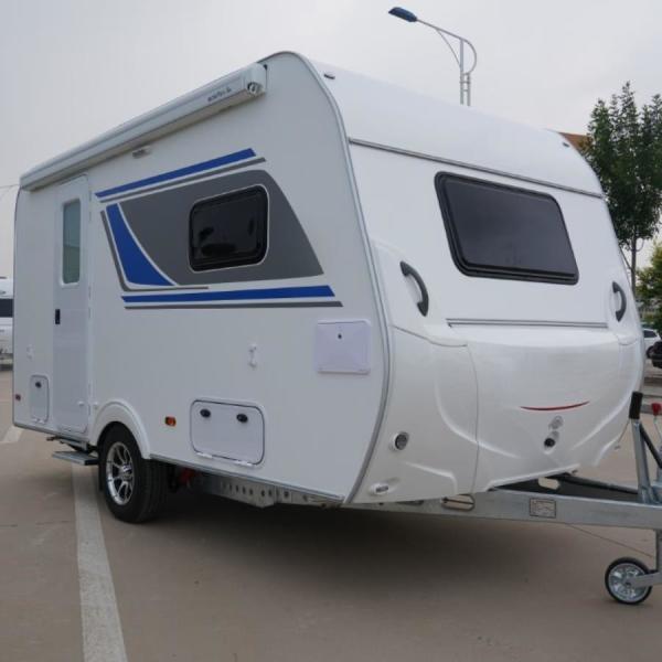 Petites remorques de campeur légères de la remorque de campeur de planéité FRP rv avec la cuisine