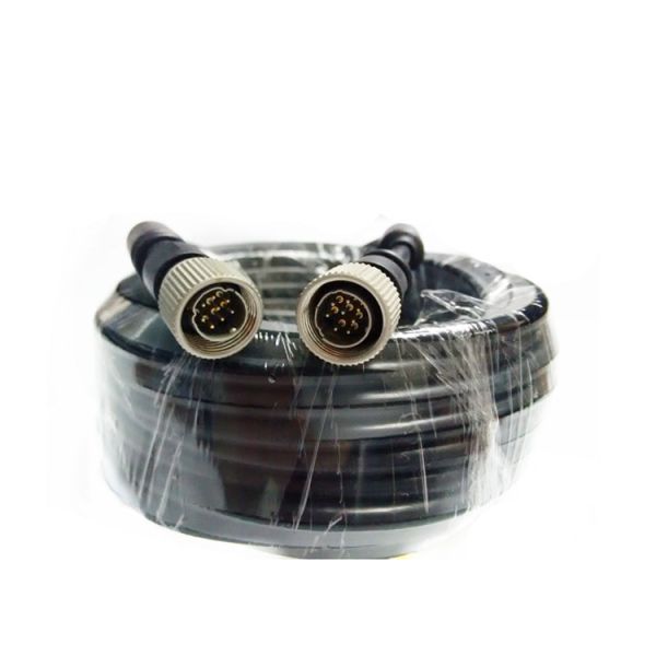 8 Pin Copper PVC Mini Din Cable 15M For Car CCTV Camera System