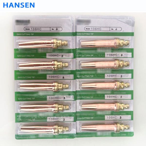 106HC Propane Gas Cutting Tip, Oxy-Fuel Cutting Nozzle ,  for Oxy-Propane Cutting Torch , High Precision Copper Cutting Tip for LPG/Propane Gas Cutting，CUTTING TIP for PROPANE BUTANE LPG NATURAL GASES