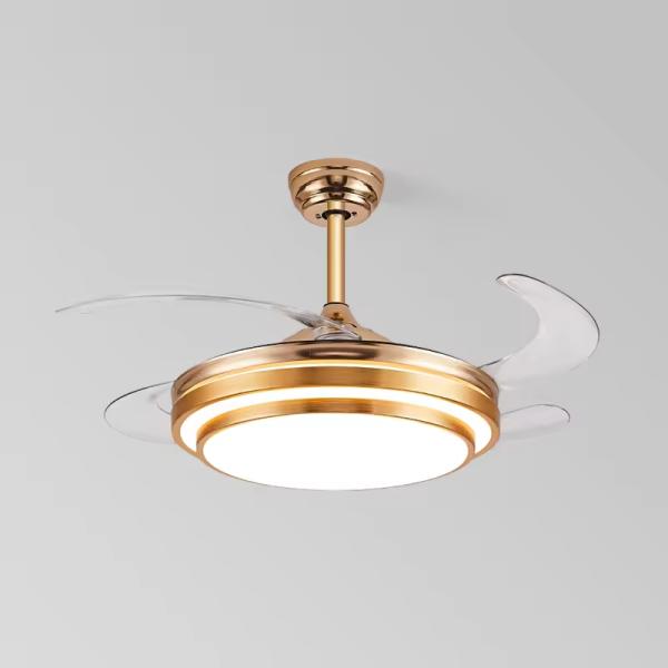 Ventilateurs de plafond avec télécommande Ventilateurs lumineux décoratifs pour chambres à coucher Ventilateurs LED Bldc Ventilateurs de plafond industriels