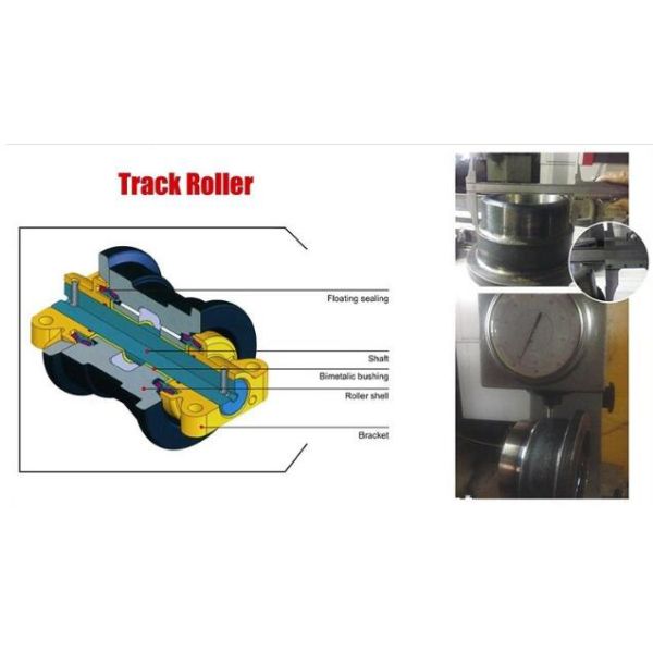 Черные ролики экскаватора случая КС27Б мини с стальное материальное ударопрочным