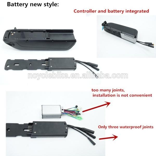 48v11.6ah Hailong Lithium Ion e-Bike Battery Case 380x92x90mm