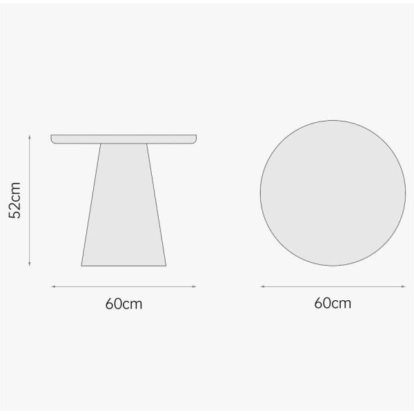 Modern Sofa Side Table Art Colour Fiberglass Bedside Chairside Table