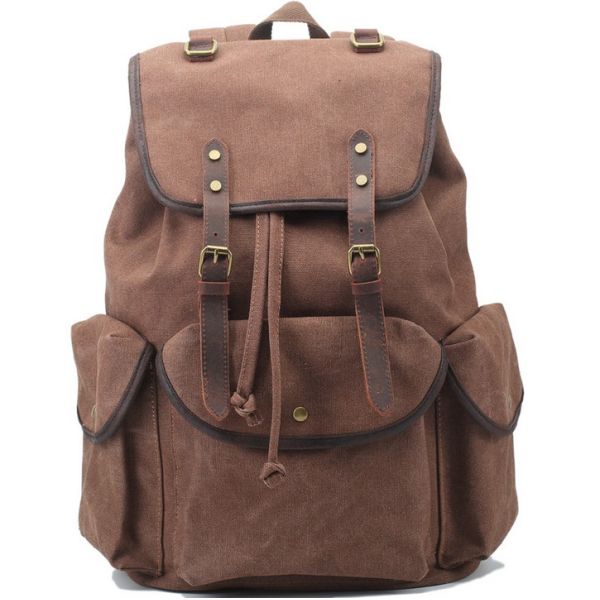 2016 new canvas shoulder bag Europe retro bag leisure backpack schoolbag