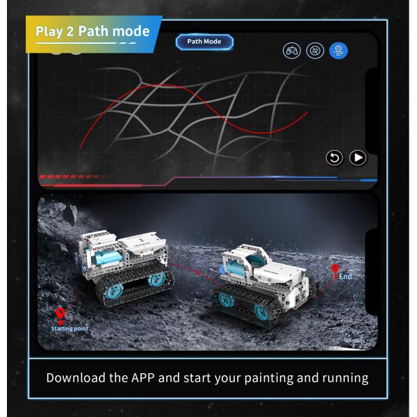 Induction Remote Control Robot Toy Building Kit for Boys 8-14 Years Old DIY Engineering