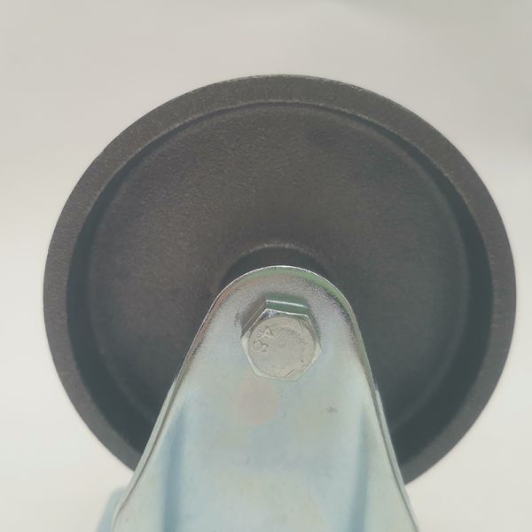 High Load Capacity Cast Iron Casters operable from -20℃ to 300℃ Rust Prevention concrete mixer wheels.
