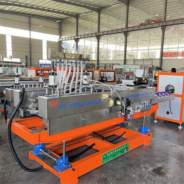 HDPE PP Пластик двойной стены гофрированной трубы экструдерные машины