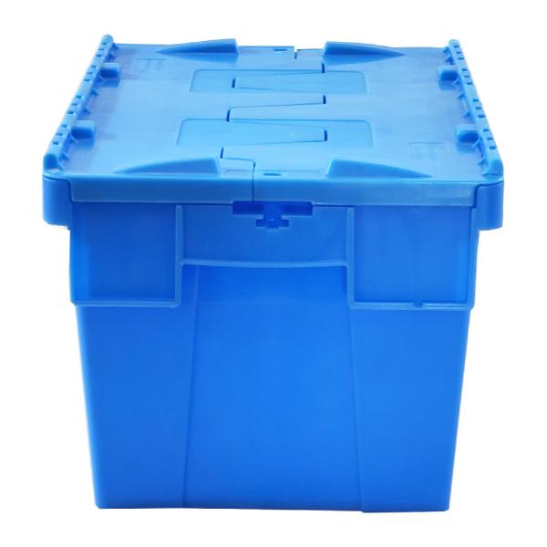 Conveniente caja de movimiento de plástico para almacenamiento en almacenes y soluciones de transporte